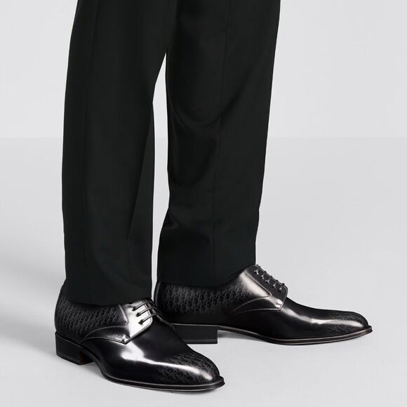 Dior Timeless Derby Shoe with Gray and Black Dior Oblique Gradient size 42 - Picture 1 of 16